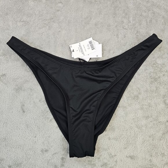 Cotton On Refined High Side Brazilian Bikini Bottoms Womens Size L Black - Picture 3 of 9